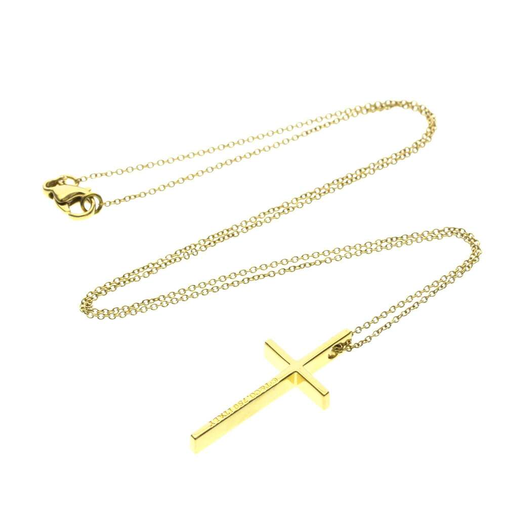Tiffany & Co. Cross Pendant 18K Yellow Gold
